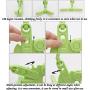 PWireless Folding Clothes Hanger, Portable Folding Clothes Hangers Travel Accessories Foldable Clothes Drying Rack 5-Hole Clothes Drying Hanger for Travel