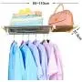 Baoyouni Expandable Closet Shelf Rod Clothes Hanger Rail Metal Wardrobe Storage Rack Heavy Duty Organization Systems Space Saver for Bedroom, Kitchen, Bathroom, Cupboard, 25.59-43.31 Inches Baoyouni Expandable Closet Shelf Rod Clothes Hanger Rail Metal Wardrobe Storage Rack Heavy Duty Organization Systems Space Saver for Bedroom, Kitchen, Bathroom, Cupboard, 25.59-43.31 Inches