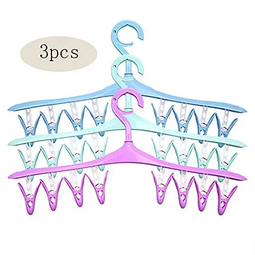 HJYPYJ Magic Hanger,3 Pieces Plastic Household Multi-Purpose Hanger Clip,Detachable Space-Saving Organizer Hanger Durable/Random Selection / 13x15.5cm HJYPYJ Magic Hanger,3 Pieces Plastic Household Multi-Purpose Hanger Clip,Detachable Space-Saving Organizer Hanger Durable/Random Selection / 13x15.5cm