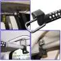 Zento Deals Heavy Duty Expandable Clothes Bar Car Hanger Rod- Convenient Classic Black Combines with Strong Metal and Rubber Grips and Rings Zento Deals Heavy Duty Expandable Clothes Bar Car Hanger Rod- Convenient Classic Black Combines with Strong Metal and Rubber Grips and Rings