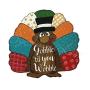 Gobble Til You Wobble Turkey Wood Door Hanger, Thanksgiving Wreath Wood Sign, Turkey Day Door Decor, Family Name Gift, Housewarming Gift Gobble Til You Wobble Turkey Wood Door Hanger, Thanksgiving Wreath Wood Sign, Turkey Day Door Decor, Family Name Gift, Housewarming Gift