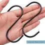 12 Pack 3.5 inch Heavy Duty (30lb MAX) S Shaped Hooks Hanging Hangers Hooks Black Hanging Hook Anti-Rust Hanging Hook for Hanging Pans Pots Bags Towels 12 Pack 3.5 inch Heavy Duty (30lb MAX) S Shaped Hooks Hanging Hangers Hooks Black Hanging Hook Anti-Rust Hanging Hook for Hanging Pans Pots Bags Towels