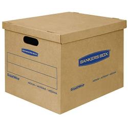 Bankers Boxes SmoothMove Classic Moving Kit Boxes, Tape-Free Assembly, Easy Carry Handles, 5 Small 20 Medium 5 Large, 30 Pack (7716502)