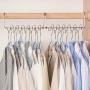 TOPBATHY 2pcs Clothes Hangers Closet Organizer 12 Holes Magic Space Saving Hangers Coats Jeans Shirts Hook for Closet Wardrobe