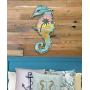 G.DeBrekht Coastal Scenic Seahorse Rustic Wooden Door hanger / wall decor#8198517H