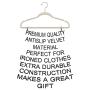 Premium Quality Velvet Hanger Set of 50 - Ultra -Thin No Slip Velvet Suit Hangers - Swivel Hooks, Stronger Than Standard Velvet Hangers - Space Saving Clothes Hangers - Ivory