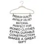 Premium Quality Velvet Hanger Set of 50 - Ultra -Thin No Slip Velvet Suit Hangers - Swivel Hooks, Stronger Than Standard Velvet Hangers - Space Saving Clothes Hangers - Ivory