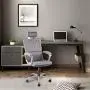 Office Chair High Back Ergonomic Chair Mesh Task Chair Adjustable Headrest Computer Desk Chair for Lumbar Support with Cloth Hanger, Gray