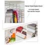 Eityilla S Type Clothes Pants Hangers Stainless Steel Space Saving Hangers 5 Layers Closet Storage Organizer for Jeans Trousers Tie Belt Scarf (6-Pieces)