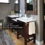 LuckIn 32 Inch Towel Bar Self Adhesive Towel Rod, No Drill Towel Holder Self Stick Wall Towel Rod, Stainless Steel Towel Hanger Rail Damage Free Hanging for Bathroom, TR016032S