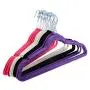 NEW 60PCS Non Slip Velvet Clothes Suit/Shirt/Pants Hangers White, Black, Purple,Red