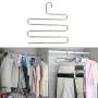 Eleling 5 Layers Pants Clothes Rack S Shape Multi-Purpose Hangers For Trousers Tie Organizer Storage Hanger Eleling 5 Layers Pants Clothes Rack S Shape Multi-Purpose Hangers For Trousers Tie Organizer Storage Hanger