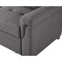 LILOLA Lucca Gray Linen Reversible Sleeper Sofa Storage Chaise