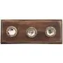 Indianshelf Handmade 1 Artistic Vintage Clear Wooden Wheel Clothes Hooks Holders/Key Holder