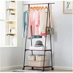 1pcs Random Color Floor Standing Coat Rack Bedroom Furniture Steel Tube Removable Floor Hanger Shoes Bags Boxes Organizer Clothes Hanger Stand