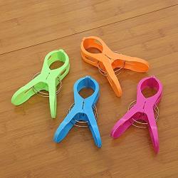 Yamalans Clothes Clips 4Pcs Large Windproof Plastic Clothes Drying Quilt Hangers Retaining Pegs Clips