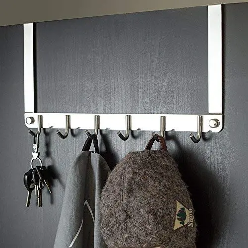 XiangYi Over The Door Hook, SUS 304 Stainless Steel Heavy Duty Door Hanger for Coats Robes Hats Clothes Towels, Hanging Towel Rack Organizer XiangYi Over The Door Hook, SUS 304 Stainless Steel Heavy Duty Door Hanger for Coats Robes Hats Clothes Towels, Hanging Towel Rack Organizer