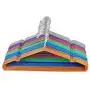 10pcs Random Color Cloth Hanger Durable Antideformation,Adult Metal Shirt Trouser Hook Hangers Dress Clothing Storage Closet Space Saver 10pcs Random Color Cloth Hanger Durable Antideformation,Adult Metal Shirt Trouser Hook Hangers Dress Clothing Storage Closet Space Saver