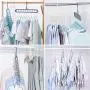 Benooa Magic Hangers Organizer,Rotate Anti Skid Hanger,Space Saving Hangers,Foldable Closet Storage Coat Hangers,Pack of 10 Standard Hangers with 9 Holes,Sturdy Plastic Benooa Magic Hangers Organizer,Rotate Anti Skid Hanger,Space Saving Hangers,Foldable Closet Storage Coat Hangers,Pack of 10 Standard Hangers with 9 Holes,Sturdy Plastic