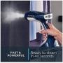 Rowenta DR8120 X-Cel Powerful Handheld Garment and Fabric Steamer Stainless Steel Heated Soleplate with 2 Steam Options, 1600-Watts, White