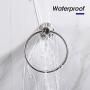 GERUIKE Adhesive Towel Ring Wall Mount Hand Towel Ring Self Adhesive Towel Hanger Stainless Steel Rustproof Brushed Bathroom Hardware