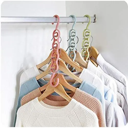 10pcs Random Color Space Saving Hanger Magic Clothes Hanger with Hook Closet Organizer Home Tools Multi-Purpose Thick Drying Storage Racks 10pcs Random Color Space Saving Hanger Magic Clothes Hanger with Hook Closet Organizer Home Tools Multi-Purpose Thick Drying Storage Racks