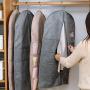 Lijuan Qin Dual-Sided Hanging Closet Organizer Mesh Pockets, Space Saving Wall Hanging Clothes Storage Hanger for Bra Stockings Socks Underwear Suits