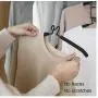 2pcs 5 in 1 Multi-Layer Clothes Hangers Space-Saving Multiple Non-Slip Hanger for Wardrobe