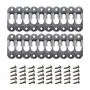 AUEAR, 20 Pcs Metal Keyhole Hanger Hanging Fasteners Hardware with Screws for Picture Frames Mirrors Cabinet