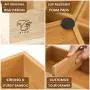 RISU Bamboo Drawer Organizer: Storage Boxes for Tidying Up Junk - Multi-Sized Set of 5, Sturdy and Sustainable, Perfect Trays for Office Supplies, Make-Up Cosmetics and Kitchen Utensils RISU Bamboo Drawer Organizer: Storage Boxes for Tidying Up Junk - Multi-Sized Set of 5, Sturdy and Sustainable, Perfect Trays for Office Supplies, Make-Up Cosmetics and Kitchen Utensils