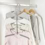In kds Space Saver Hangers Wardrobe Clothes Closet Stainless Steel Magic Storage Organizer Random Clour 2pcs