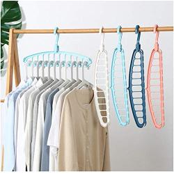 10PCS Space Saver Hangers Multifunctional Magic Clothes Hangers Closet Organizer Hook Rack Random Color