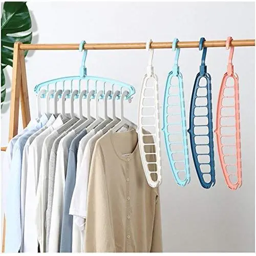 10PCS Space Saver Hangers Multifunctional Magic Clothes Hangers Closet Organizer Hook Rack Random Color 10PCS Space Saver Hangers Multifunctional Magic Clothes Hangers Closet Organizer Hook Rack Random Color