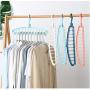 10PCS Space Saver Hangers Multifunctional Magic Clothes Hangers Closet Organizer Hook Rack Random Color