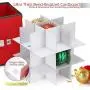 StorageMaid Christmas Ornament Storage Boxes - 3 Pack Large Ornament Boxes Organizer Fits Up to 27 Balls - Christmas Decoration Storage Containers with Exclusive Velcro Cover & Finger Slot