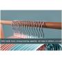 QHQH Pack of 10/20 Metal Hangers, Semicircle PP Dipping Hanger Non-Slip Clothes Hangers Space Saving Clothes Hangers Wet and Dry Hangers for Everyday Use, Multiple Colour (4220cm)