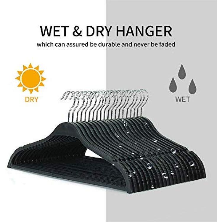 Zeny Premium Velvet Suit Hangers 100 Pack Non Slip Black Clothes Hanger Hook 360 Swivel Ultra Thin