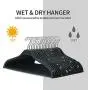 meqution Standard Everyday Plastic Coat Hangers,Non-Slip Durable Clothes Hangers with 360 ° Swivel Hook,Value Pack of 20 Clothing Hangers,Black meqution Standard Everyday Plastic Coat Hangers,Non-Slip Durable Clothes Hangers with 360 ° Swivel Hook,Value Pack of 20 Clothing Hangers,Black