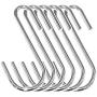 30 Pcs S Hooks Heavy Duty, 2.4 inch Pans Pots Hooks Small S Shaped Hangers Hooks for Hanging Kitchenware Pans Pots Utensils Clothes Bags Towels Plants