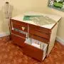Arrow K7905 Dingo II Kangaroo 9 Drawer Storage Cabinet for Sewing and Crafts, Portable with Wheels, Teak Finish Arrow K7905 Dingo II Kangaroo 9 Drawer Storage Cabinet for Sewing and Crafts, Portable with Wheels, Teak Finish