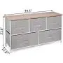 Happybuy 5-Drawer Storage Organizer Unit with Fabric Bins Bedroom Play Room Entryway Hallway Closets Steel Frame MDF Top Dresser Storage Tower Fabric Cube Dresser Chest Cabinet (Beige/Wide) Happybuy 5-Drawer Storage Organizer Unit with Fabric Bins Bedroom Play Room Entryway Hallway Closets Steel Frame MDF Top Dresser Storage Tower Fabric Cube Dresser Chest Cabinet (Beige/Wide)