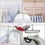 KaiKai Magic Hangers Closet Space Saving Clothes Hangers Rotate Non Slip Hangers Multifunctional Hanger Organizer with 9 Holes for Drying and Storage(4 PCS)