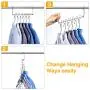 HOUSE DAY Metal Magic Hangers Space Saving Clothes Hangers Organizer Smart Closet Space Saver Pack of 12 HOUSE DAY Metal Magic Hangers Space Saving Clothes Hangers Organizer Smart Closet Space Saver Pack of 12
