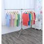 exilot Foldable Portable Space Saving Clothes Drying Rack, Adjustable High Capacity Stainless Steel Laundry Drying Rack