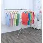 exilot Foldable Portable Space Saving Clothes Drying Rack, Adjustable High Capacity Stainless Steel Laundry Drying Rack