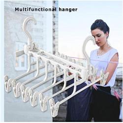 2pcs Multifunctional Plastic Pants Rack Trousers Hanger Clothes Drying Shelf Space Saving Closet Wardrobe Organizer Hanger