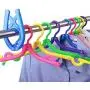 Foldable Clothes Hangers Travel Hangers Rainbow Will Portable Magic Clothing Drying Rack Pack of 5