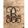 Personalized Metal Monogram Letter, Customized Door Hanger Monogram, Split Letter Monogram