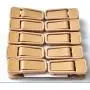 Kentop 10Pcs Flocking Non-Slip Hangers Hanging Special Clips Windproof Plastic Clothes Pins Pants Socks Hanger Clips Folder Socks Accessories-Gold
