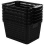 Plastic Storage Basket Desktop Organizer, Set of 6 (Begale)